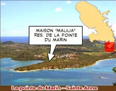 Malilia Beach A Sainte-Anne - Wifi -5 Min A Pied De La Plage 외부 사진